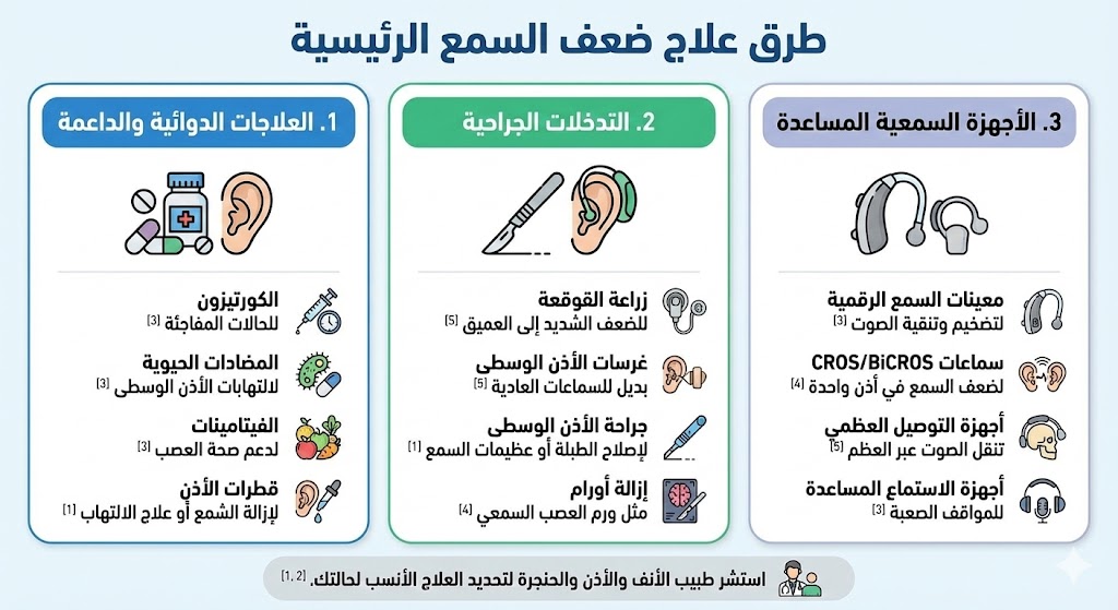 طرق علاج ضعف السمع