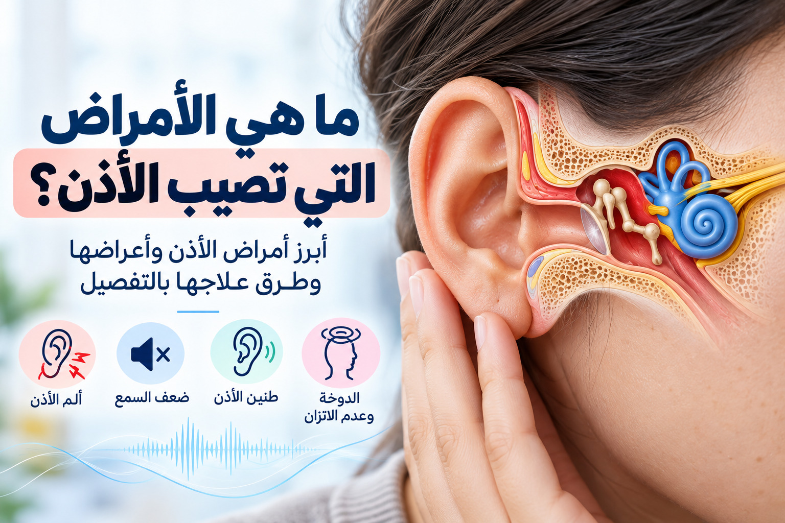 ما هي الأمراض التي تصيب الأذن؟
